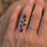 Bague LUMYA® Grenat Rouge