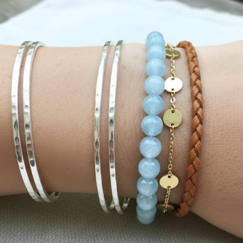 Bracelet Calcédoine AAA