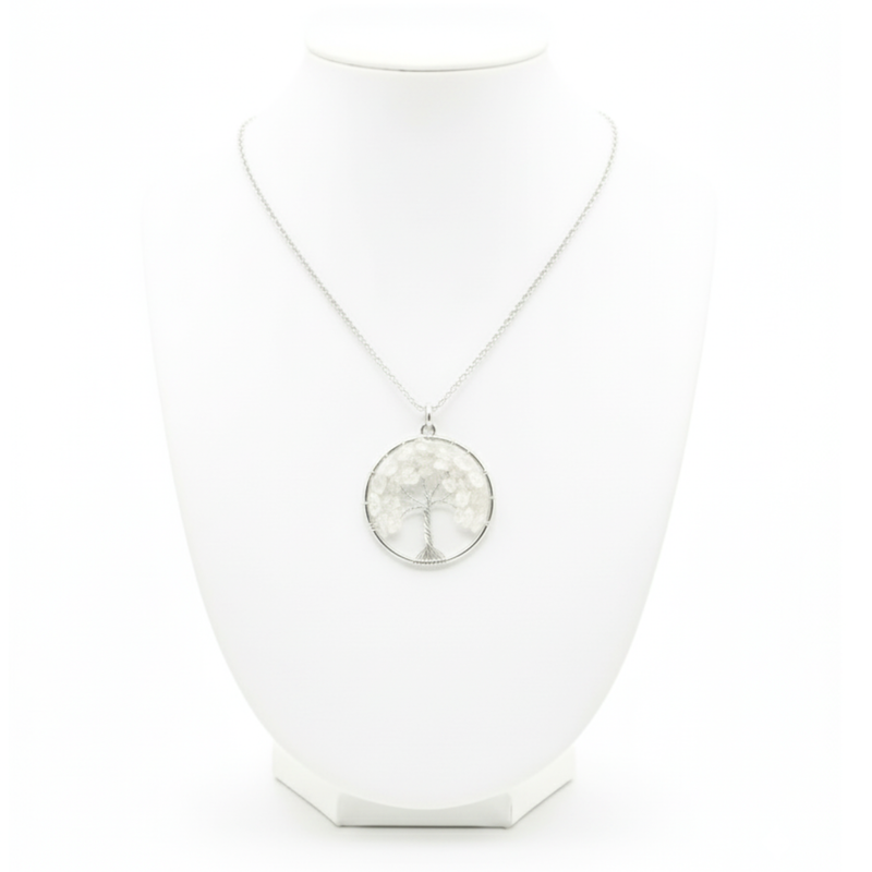 Pendentif Arbre de vie Cristal de roche