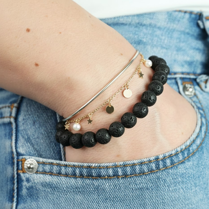 Bracelet Pierre de Lave A