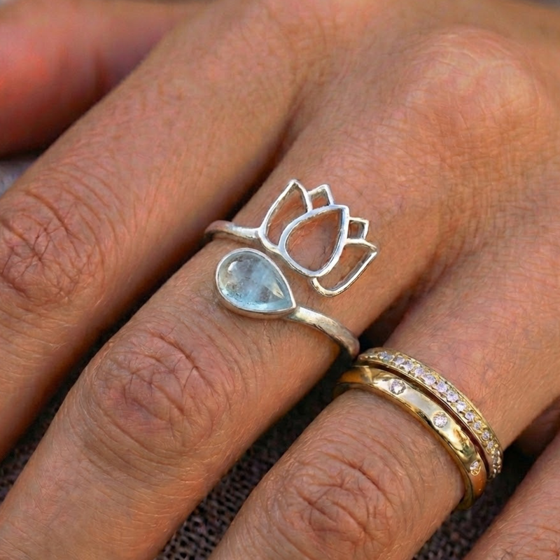 Bague SERENA® Aigue Marine