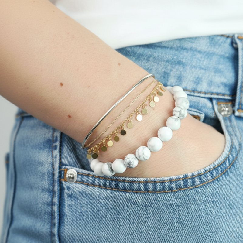 Bracelet Howlite A+
