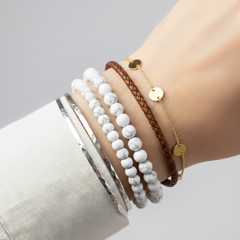 Bracelet Howlite A+