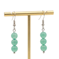 Boucles d'Oreilles 6mm - Aventurine Verte
