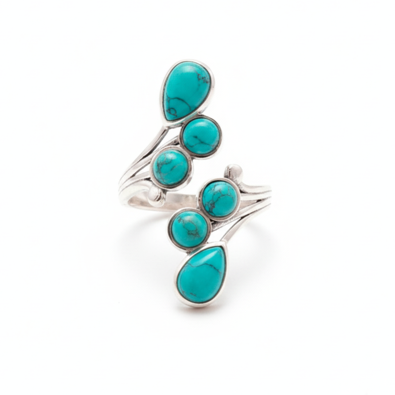 Bague LUMYA Turquoise d'Afrique