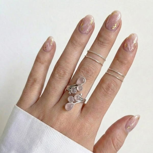 Bague LUMYA Quartz Rose