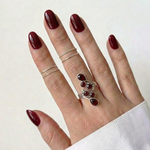 Bague LUMYA Grenat Rouge