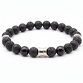 Bracelet ORION® - Pierre de Lave Onyx
