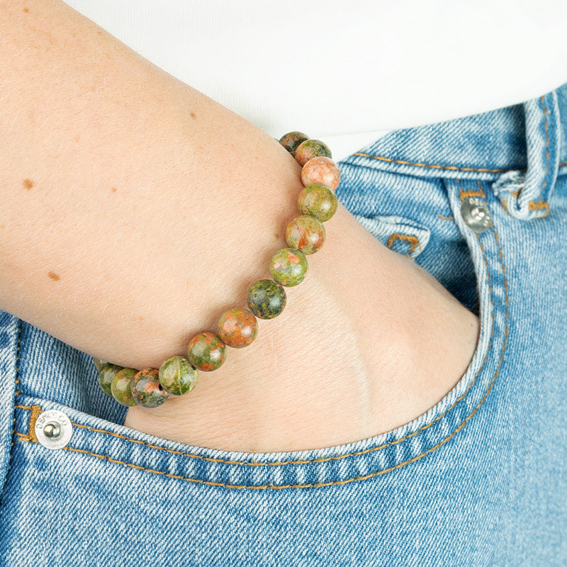 Bracelet Jaspe Unakite A