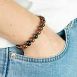 Bracelet Obsidienne Acajou A