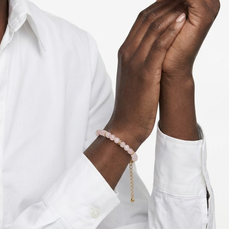 Bracelet Héritage - Quartz Rose A