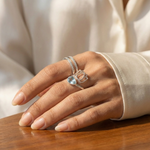 Bague SERENA Aigue Marine