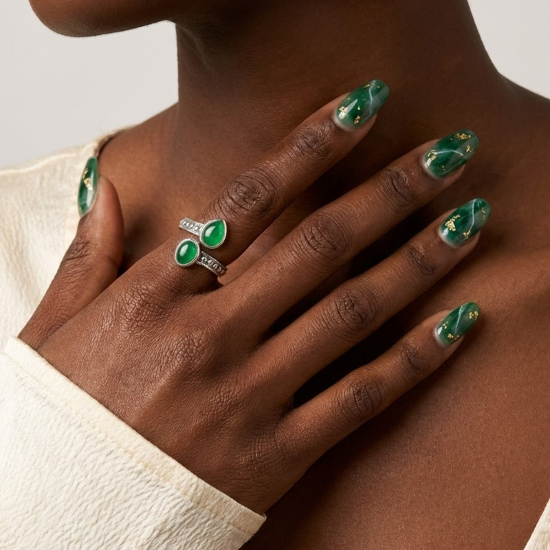 Bague ELYA Aventurine Verte