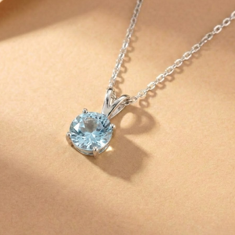 Pendentif AURORA  Aigue-Marine