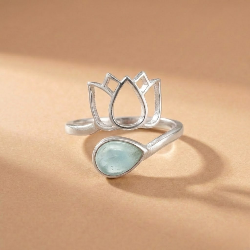 Bague SERENA Aigue Marine