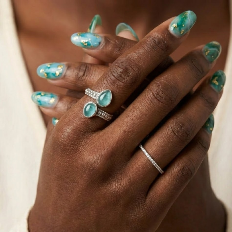 Bague ELYA Aigue-Marine