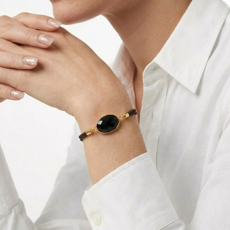 Bracelet TALA - Obsidienne Noire A