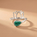 Bague SERENA Malachite