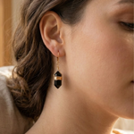 Boucles STELA Obsidienne Noire