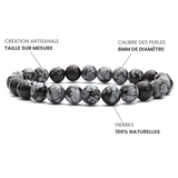 Bracelet Obsidienne Neige A