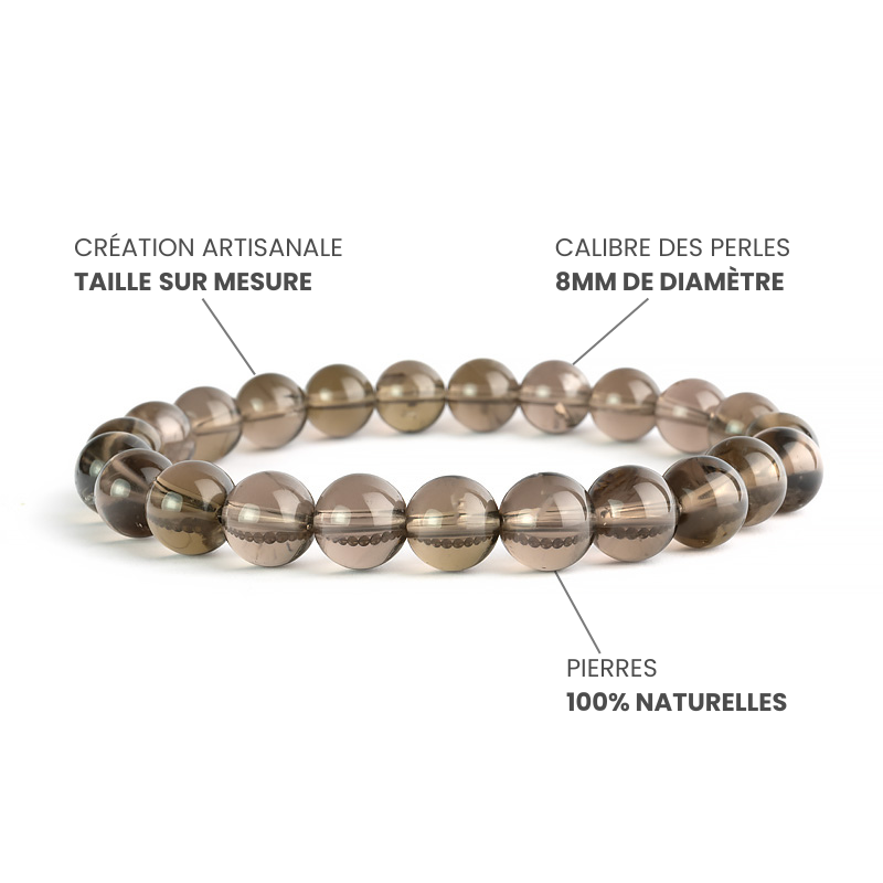 Bracelet Quartz Fumé A