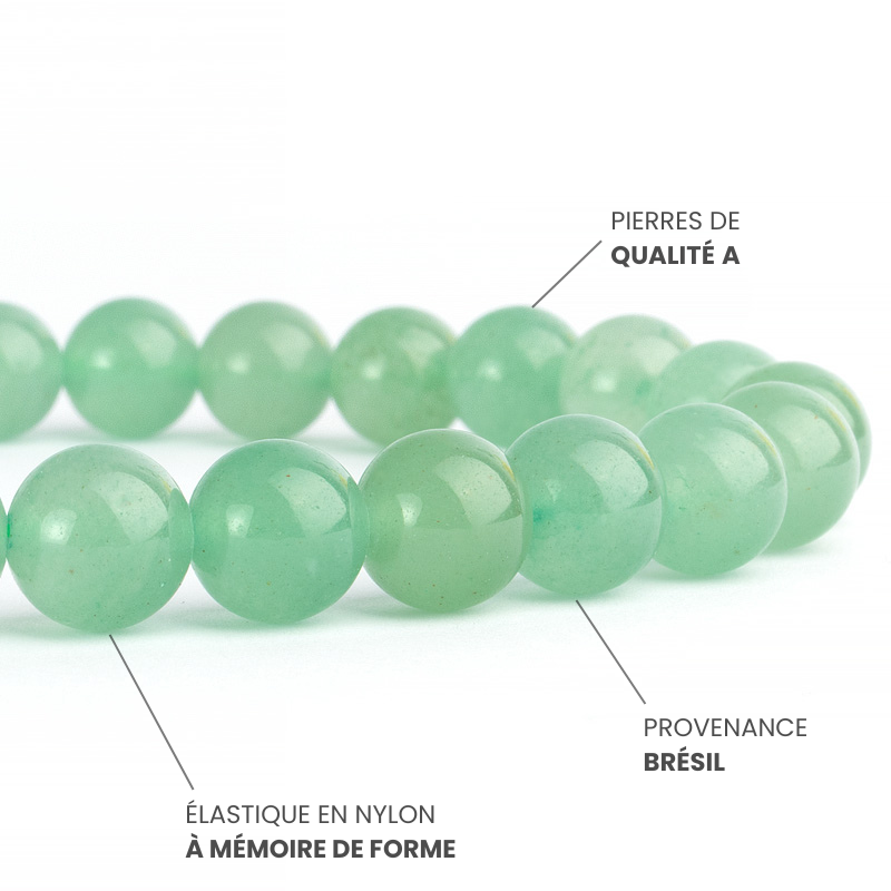 Bracelet Aventurine Verte A