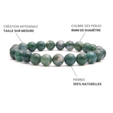 Bracelet Agate Mousse A+