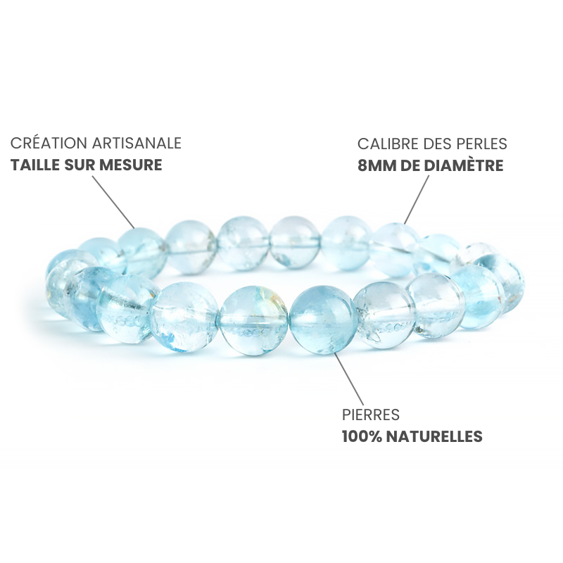 Bracelet Topaze Bleue AAA