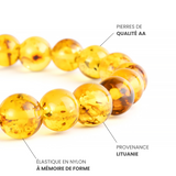 Bracelet Ambre Cognac AA