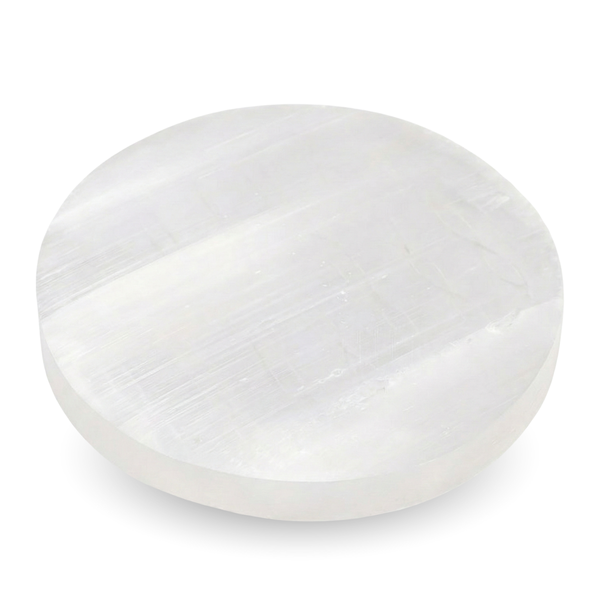 Plaque Sélénite Fleur de vie 14cm