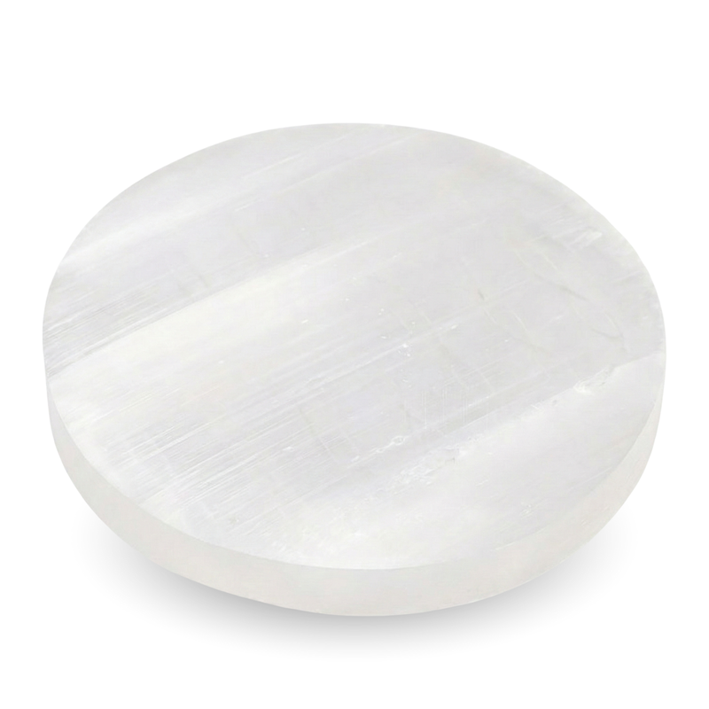 Plaque Sélénite Fleur de vie 14cm