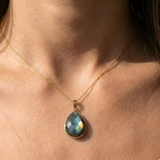 Pendentif Serti Labradorite