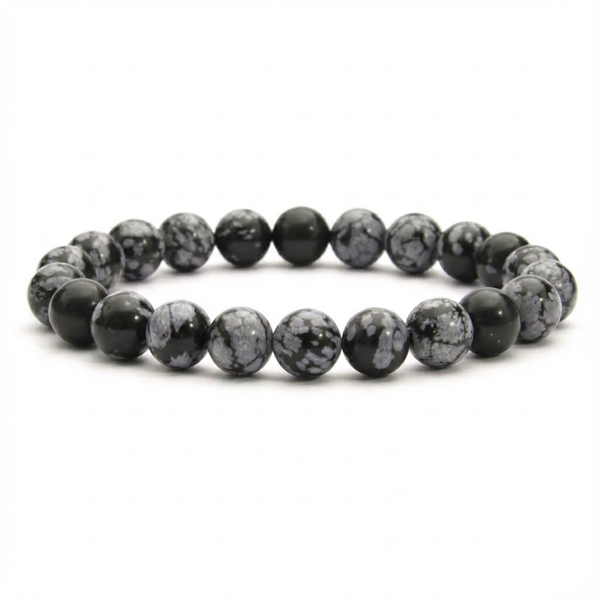 Bracelet Obsidienne Neige A
