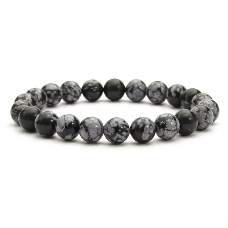 Bracelet Obsidienne Neige A
