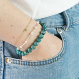 Bracelet Turquoise Tibet A+ 7/8mm