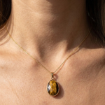 Pendentif LUCIA Oeil de Tigre