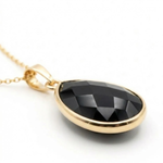 Pendentif LUCIA Obsidienne Noire