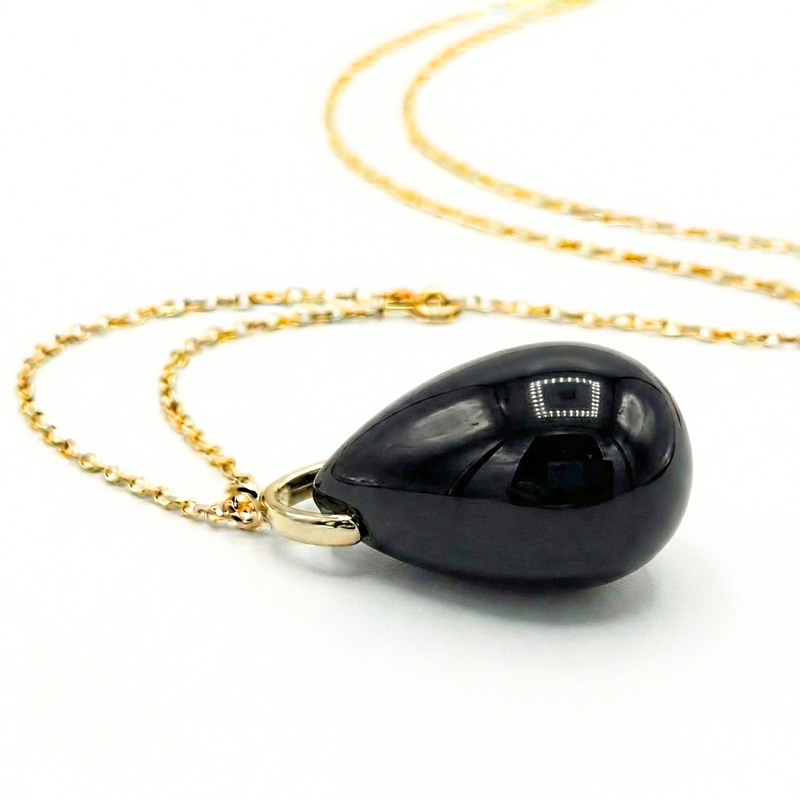 Pendentif Obsidienne Noire