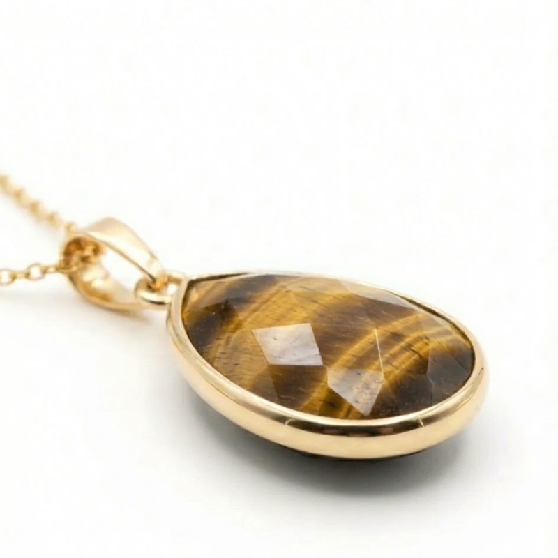 Pendentif LUCIA Oeil de Tigre