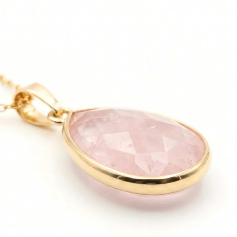 Pendentif LUCIA Quartz Rose