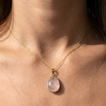 Pendentif LUCIA Quartz Rose