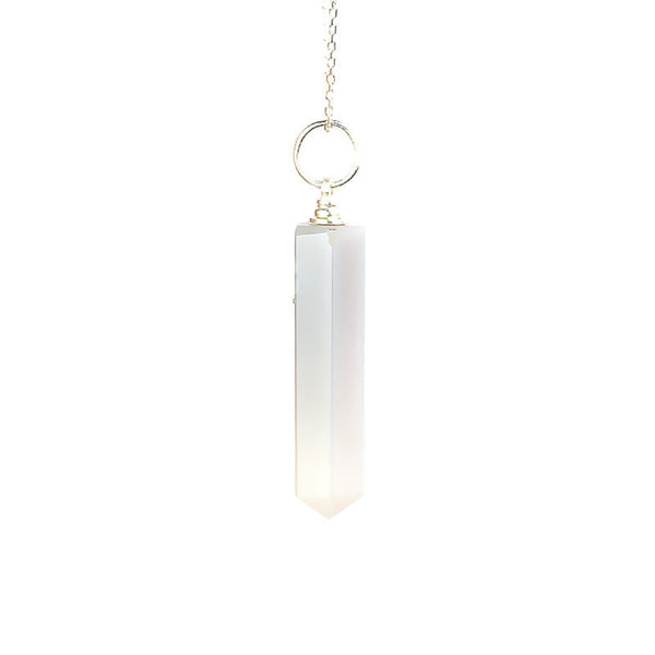 Pendentif Pointe Agate Grise A