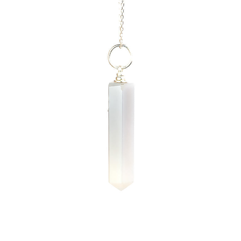 Pendentif Pointe Agate Grise A