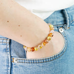 Bracelet Agate Feu AA