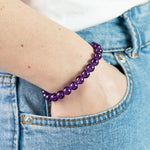 Bracelet Améthyste AAA claire