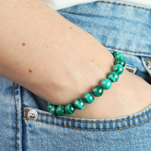 Bracelet Malachite AA