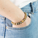 Bracelet Quartz Rutile Hématite AAA