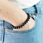 Bracelet Spinelle Noire A